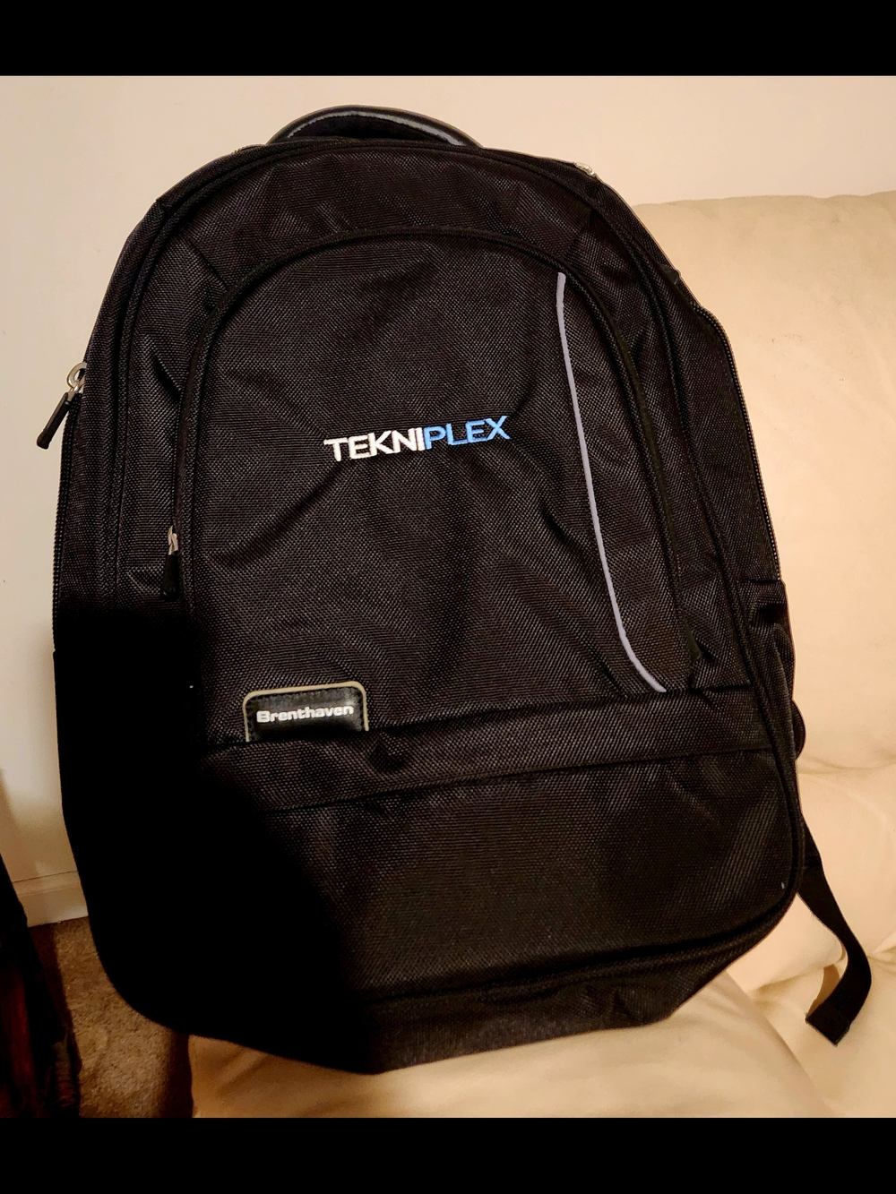 TekniPlex Black Men's Backpack by Brenthaven